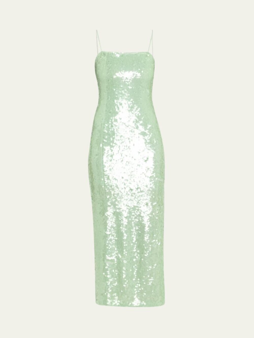 ALICE + OLIVIA Taylor Sequined Midi Dress in Green